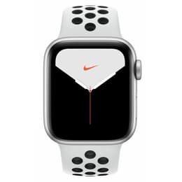 Apple Watch (Series 7) 2021 GPS 45 mm - Aluminium Blanc - Bracelet sport Nike Blanc