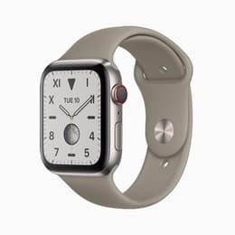Apple Watch (Series 5) 2019 GPS + Cellular 44 mm - Titane Gris - Bracelet sport Gris