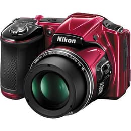 Bridge Coolpix L830 - Rouge/Noir + Nikon Nikkor Wide Optical Zoom ED VR 23-765 mm f/3-5.9 f/3-5.9