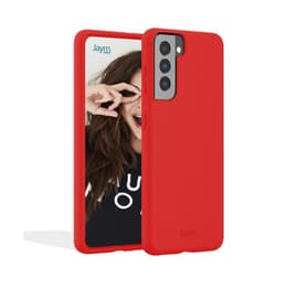 Coque Galaxy S21 Plus - Silicone - Rouge