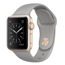 Apple Watch (Series 1) 2016 GPS 38 mm - Aluminium Or - Sport Gris