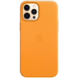 Coque Apple iPhone 12 Pro Max - Magsafe - Cuir Jaune