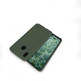 Coque Galaxy A40 et 2 écrans de protection - Silicone - Vert