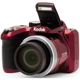 Bridge PixPro AZ401 - Rouge + Kodak PixPro Aspheric HD Zoom Lens 40x Wide 24-960mm f/3-6.8 f/3-6.8