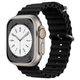Apple Watch (Ultra) 2023 GPS + Cellular 49 mm - Titane Gris - Bracelet Océan Noir