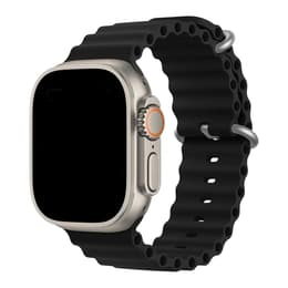 Apple Watch Ultra 2 (2023) GPS + Cellular 49 mm - Titane Titane naturel - Bracelet Océan Noir