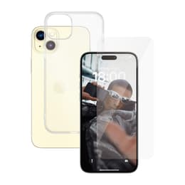 Coque 360 iPhone 15 Plus et écran de protection - TPU - Transparent