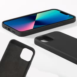 Coque iPhone 13 Pro et 2 écrans de protection - Silicone - Noir