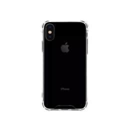 Coque iPhone X/XS et 2 écrans de protection - Plastique recyclé - Transparent