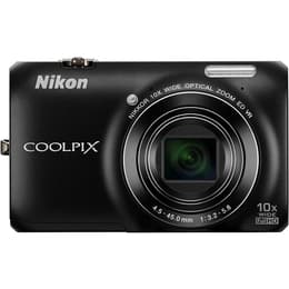 Compact Coolpix S6300 - Noir + Nikon Nikkor 10x Wide Optical Zoom ED VR 25-250mm f/3.2-5.8 f/3.2-5.8
