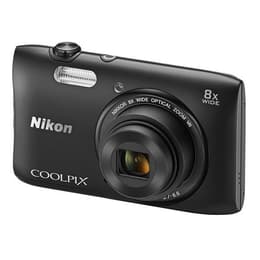 Compact Coolpix S5300 - Noir + Nikon Nikkor 8x Wide Optical Zoom 25-200mm f/3.7-6.6 f/3.7-6.6