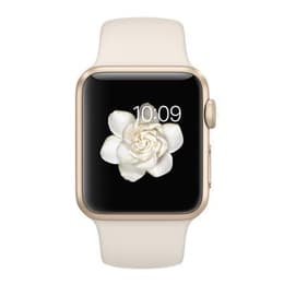 Apple Watch (Series 1) 38 mm - Aluminium Or - Sport BlancAntique