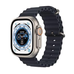 Apple Watch (Ultra) 2022 GPS + Cellular 49 mm - Titane Noir - Bracelet Océan Noir