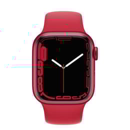 Apple Watch Series 7 (2021) GPS + Cellular 45 mm - Aluminium Rouge - Bracelet sport Rouge