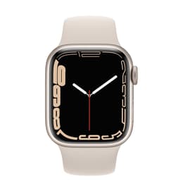 Apple Watch (Series 7) 2021 GPS 41 mm - Aluminium Argent - Boucle sport Lumière stellaire