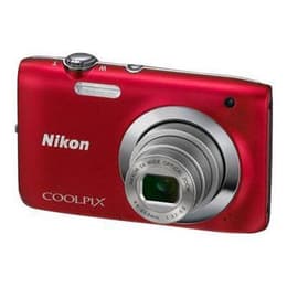 Compact Coolpix S2600 - Rouge + Nikon Nikkor Wide Optical Zoom 26-130 mm f/3.2-6.5 f/3.2-6.5