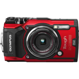 Compact Tough TG-5 - Rouge/Noir + Olympus Olympus Wide Optical Zoom 25-100 mm f/2-4.9 f/2-4.9