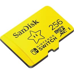 Sandisk Nintendo Switch microSDXC Carte mémoire 256GB SDSQXAO-256G-GNCZN