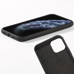 Coque iPhone 11 Pro Max et 2 écrans de protection - Silicone - Noir