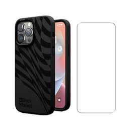 Coque Back Market iPhone 14 Pro Max et écran de protection - 100% biodégradable - Noir Motif Vague