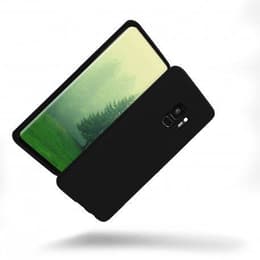 Coque Galaxy S9 et 2 écrans de protection - Silicone - Noir