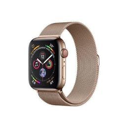 Apple Watch (Series 4) 40 mm - Acier inoxydable Or - Milanais Or