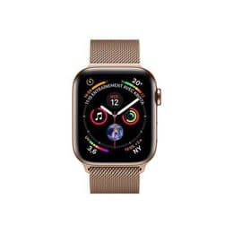 Apple Watch (Series 4) 40 mm - Acier inoxydable Or - Milanais Or