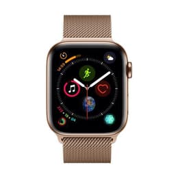 Apple Watch (Series 4) 40 mm - Acier inoxydable Or - Milanais Or