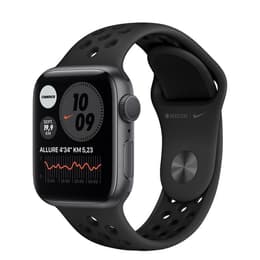 Apple Watch (Series 6) 2020 GPS 44 mm - Aluminium Gris sidéral - Bracelet sport Nike Noir