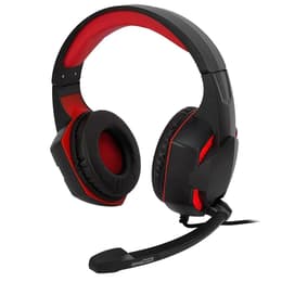 Casque gaming filaire avec micro Amstrad Basic AMS H555 - Noir/Rouge