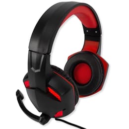Casque gaming filaire avec micro Amstrad Basic AMS H555 - Noir/Rouge