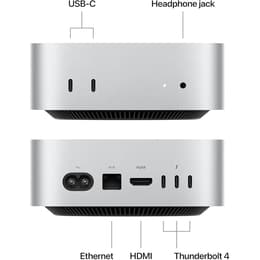 Mac mini (Novembre 2024) M4 4.4 GHz - SSD 256 Go - 16Go