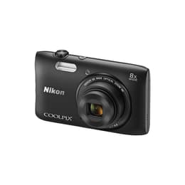 Compact - Nikon Coolpix S3600 - Noir+ Objectif Nikkor 25-200 mm f/3.7-6.6
