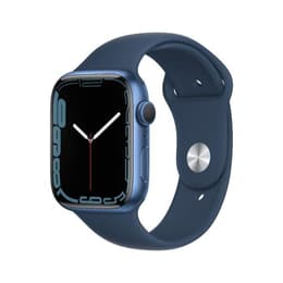 Apple Watch (Series 7) 2022 GPS 41 mm - Aluminium Abyss Blue - Bracelet sport Bleu