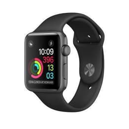 Apple Watch (Series 1) 2016 GPS 42 mm - Aluminium Gris sidéral - Sport Noir