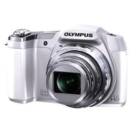 Compact SZ-16 iHS - Blanc/Argent + Olympus 24x Wide Optical Zoom ED 25-600mm f/3-6.9 f/3-6.9