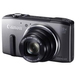 Compact Canon PowerShot SX270 HS - Noir + Objectif Canon 20X IS Zoom Lens 25–500 mm F3.5–6.8