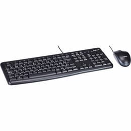 Clavier Logitech QWERTY Portugais MK120 wired mouse and keyboard kit with preapplied layout stickers