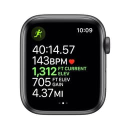 Apple Watch (Series 5) 2019 GPS + Cellular 40 mm - Aluminium Gris sidéral - Bracelet sport Noir