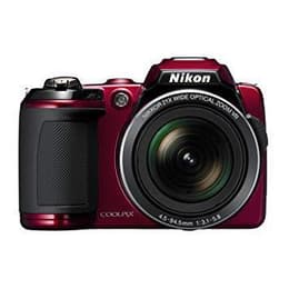 Compact Coolpix L120 - Rouge + Nikon Nikkor Wide Optical Zoom VR 25-525 mm f/3.1-5.8 f/3.1-5.8