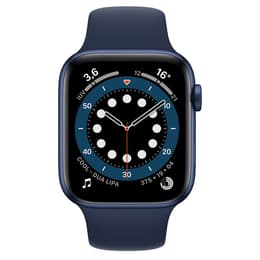 Apple Watch (Series 6) 2020 GPS + Cellular 44 mm - Aluminium Bleu - Bracelet sport Bleu
