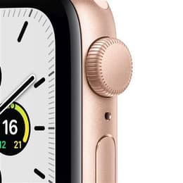 Apple Watch (Series 5) 2019 GPS 40 mm - Aluminium Or - Bracelet sport Noir