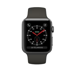 Apple Watch (Series 3) 2017 GPS 42 mm - Aluminium Gris sidéral - Sport Noir