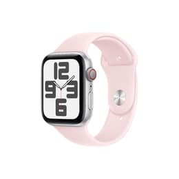 Apple Watch (Series SE) 2020 GPS + Cellular 44 mm - Aluminium Argent - Bracelet sport Rose