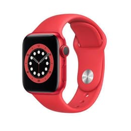 Apple Watch (Series 6) 2020 GPS 44 mm - Titane Rouge - Sport Rouge