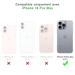 Coque Back Market iPhone 16 Pro Max et écran de protection - Plastique 60% recyclé - Transparent