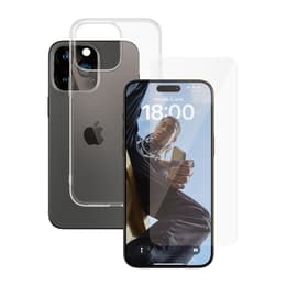Coque 360 iPhone 15 Pro Max et écran de protection - TPU - Transparent