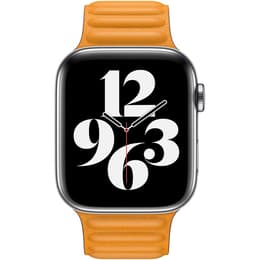 Apple Watch (Series 6) 2020 GPS + Cellular 40 mm - Aluminium Or - Bracelet sport Pavot de Californie