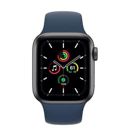 Apple Watch (Series SE) 2020 GPS 40 mm - Aluminium Gris sidéral - Bracelet sport Bleu
