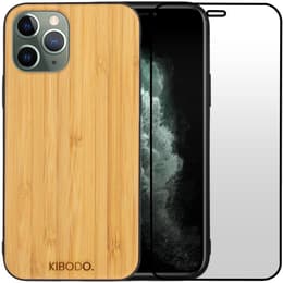 Coque iPhone 11 Pro et écran de protection - Bois - Jaune